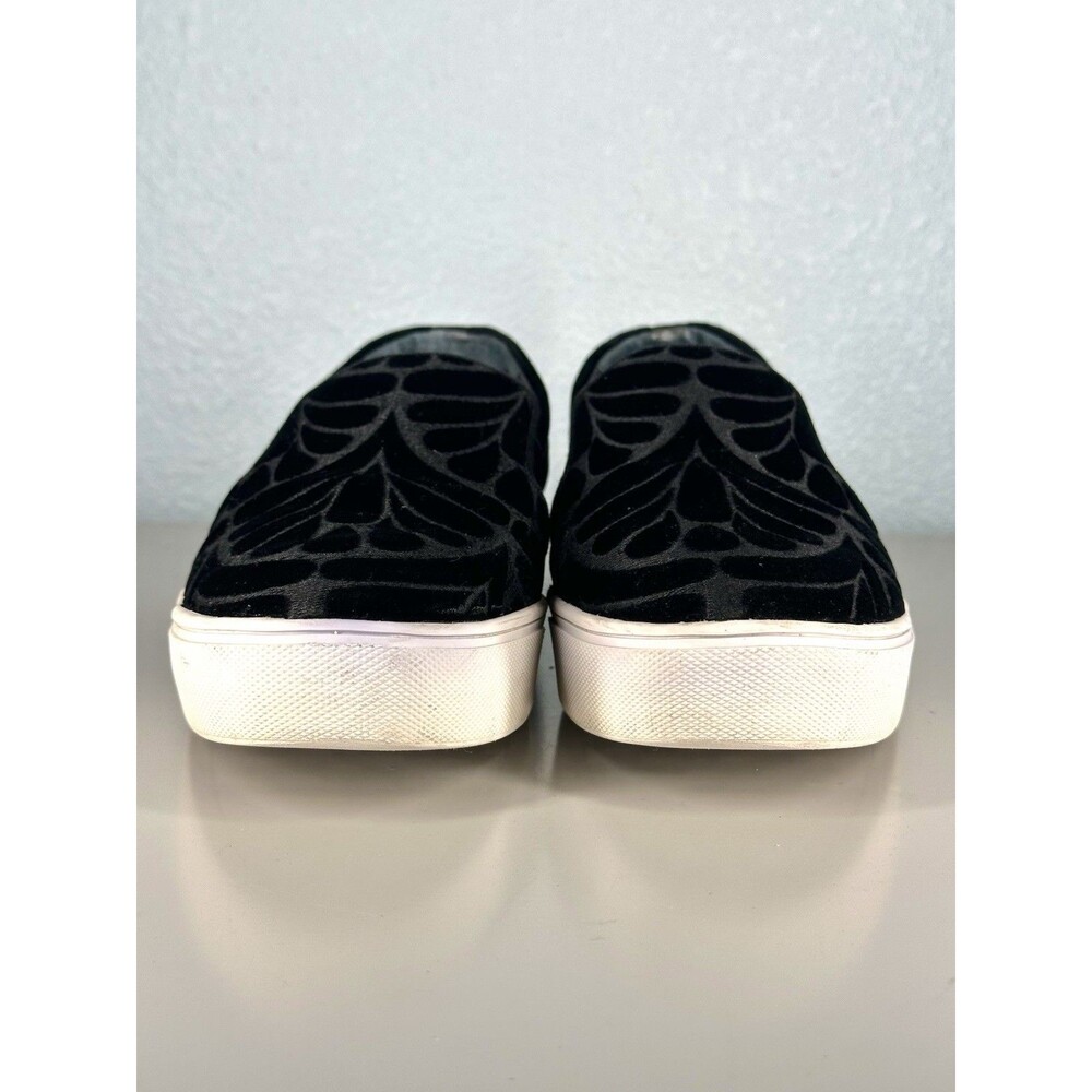 Birdies Womens The Swift Black Velvet Dressy Sneakers Size 6.5 Slip On Flats - Picture 2 of 14